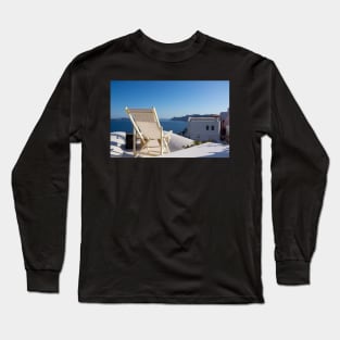 White deck chair. Long Sleeve T-Shirt